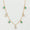 Load image into Gallery viewer, Emerald Diamond Halo Drop Necklace: 14k Gold Gemstone Station Chain
