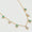 Load image into Gallery viewer, Emerald Diamond Halo Drop Necklace: 14k Gold Gemstone Station Chain
