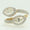 Load image into Gallery viewer, Marquise Diamond Double Halo Bypass Ring: 14k Solid Gold Statement Jewelry
