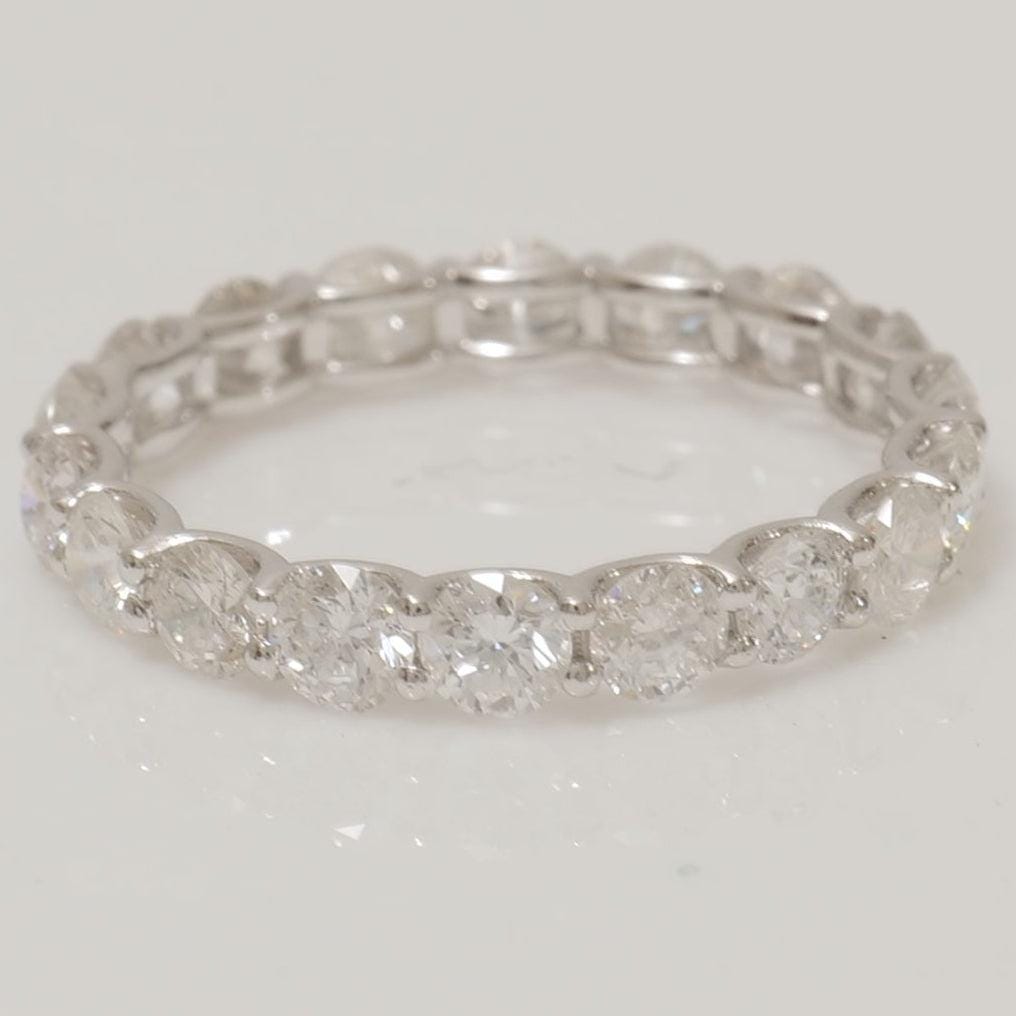 14k Solid Gold Full Eternity Natural Diamond Band: Stackable Wedding Jewelry, Stackable Everyday Ring, Certified Jewelry