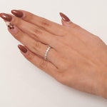 Load image into Gallery viewer, 14k Solid Gold Full Eternity Natural Diamond Band: Stackable Wedding Jewelry, Stackable Everyday Ring, Certified Jewelry
