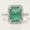 Load image into Gallery viewer, Emerald Halo Diamond Ring: 14k Gold Gemstone Engagement Jewelry
