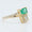 Load image into Gallery viewer, Emerald &amp; Diamond Bypass Ring: 14k Gold Gemstone Engagement Jewelry
