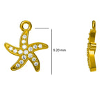 Load image into Gallery viewer, 14k Solid Gold Starfish Diamond Pendant Necklace - Natural Diamond Charm
