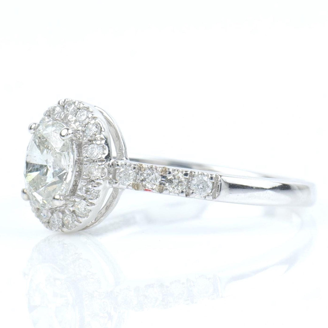 Oval Halo Diamond Ring: 14k Gold Engagement Wedding Ring