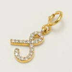 Load image into Gallery viewer, 14k Gold Initial Diamond Charm Pendant: Personalized Letter Necklace
