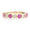 Load image into Gallery viewer, Ruby Diamond Eternity Band: 14k Solid Gold Stackable Ring
