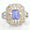 Load image into Gallery viewer, Emerald Cut Natural Tanzanite Diamond Ring, 14k Solid Gold, Natural Diamonds, Statement Halo Ring, Engagement Jewellery, Certified Jewelry
