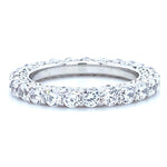Load image into Gallery viewer, IGI Certified Lab grown diamond Eternity Band: 14k Solid Gold Wedding Stack Ring

