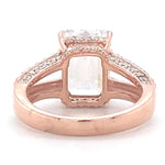 Load image into Gallery viewer, IGI Certified Lab Grown Emerald Cut Diamond Ring: 14k Solid Gold Solitaire Engagement Ring
