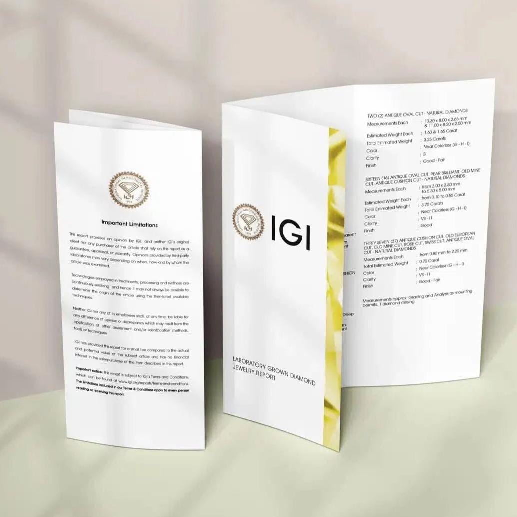 IGI Certified Lab grown Solitaire Halo Diamond Ring: 14K Solid Gold Bridal Twisted Band Ring