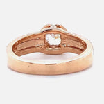Load image into Gallery viewer, IGI Certified Lab grown Asscher Halo Engagement Ring: 14K Solid Gold Solitaire Wedding Ring

