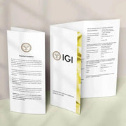 IGI Certified Lab grown Solitaire Ring: 14K Solid Gold Split Shank Engagement Ring