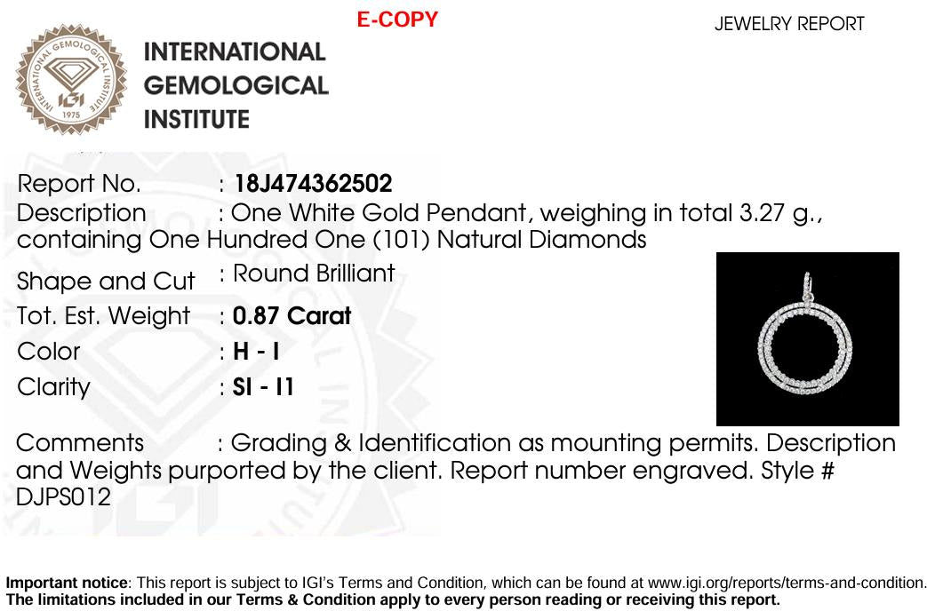 Circle Loop Halo  Natural Diamond Pendant, 14k Solid Gold Stackable Minimalist Necklace, IGI Certified, Ready To Ship