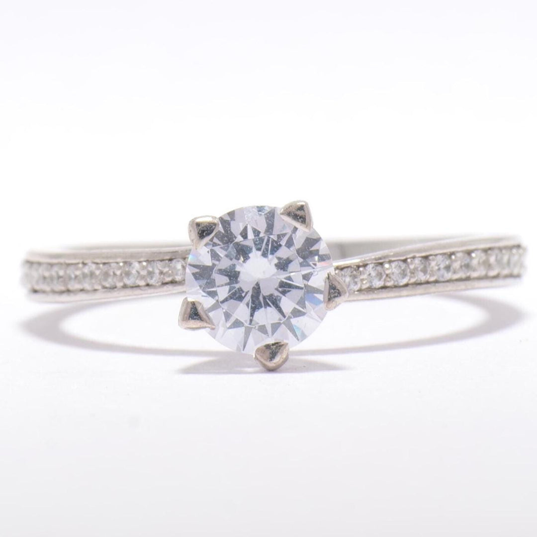 IGI Certified Lab Grown Round Solitaire Ring: 14K Solid Gold Engagement Jewelry