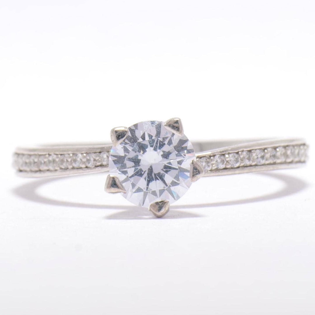 IGI Certified Lab Grown Round Solitaire Ring: 14K Solid Gold Engagement Jewelry