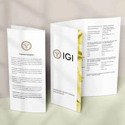 IGI Certified Lab Grown Round Solitaire Ring: 14K Solid Gold Engagement Jewelry