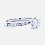 Load image into Gallery viewer, IGI Certified Lab Grown Round Solitaire Ring: 14K Solid Gold Engagement Jewelry
