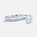 Load image into Gallery viewer, IGI Certified Lab Grown Round Solitaire Ring: 14K Solid Gold Engagement Jewelry
