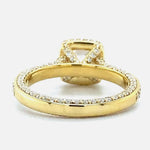 Load image into Gallery viewer, IGI Certified Lab Grown Cushion Halo Ring: 14K Solid Gold Wedding Ring
