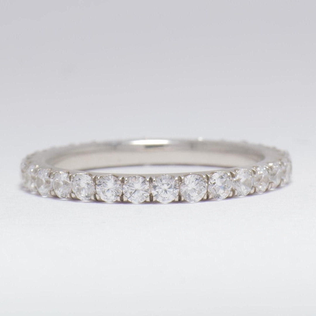 IGI Cerified Lab grown Diamond Full Eternity Ring: 14k Solid Gold Stackable Band