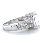 Load image into Gallery viewer, IGI Certified Lab Grown Emerald Cut Diamond Ring: 14k Solid Gold Solitaire Engagement Ring
