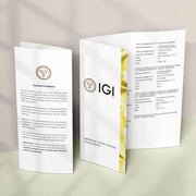 IGI Certified 0.70ct Lab grown Round Solitaire Diamond Ring: 14K Solid Gold Halo Wedding Ring