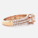 Load image into Gallery viewer, IGI Certified Lab grown Asscher Halo Engagement Ring: 14K Solid Gold Solitaire Wedding Ring
