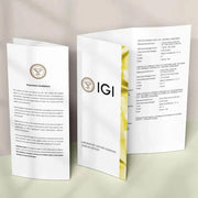 IGI Certified Lab grown Solitaire Diamond Engagement Ring: 14K Solid Gold Wedding Pave Band