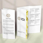 IGI Certified Lab grown Solitaire Diamond Engagement Ring: 14K Solid Gold Wedding Pave Band