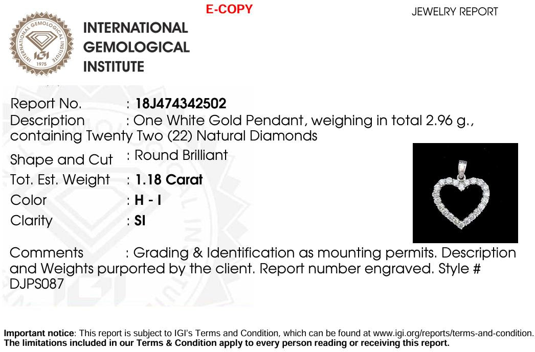 Open Heart Natural Diamond Pendant: 14k Solid Gold Love Layering Chain Necklace, IGI Certified, Ready To Ship