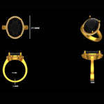 Load image into Gallery viewer, Oval Blue Sapphire Natural Diamond Ring: 14k Solid Gold Gemstone Halo Jewelry, HRD Certified, Ready To Ship
