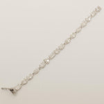 Load image into Gallery viewer, Solitaire Fancy Natural Diamond Tennis  Bracelet: 14k Solid Gold Wedding Stacking Bracelet, HRD Certified, Ready To Ship
