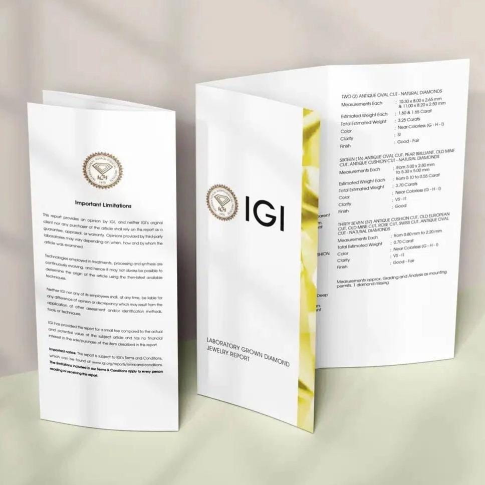 IGI Certified Lab Grown Solitaire Diamond Ring: 14K Solid Gold Square Double Halo Proposal Ring