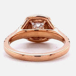 Load image into Gallery viewer, IGI Certified Lab Grown Solitaire Diamond Ring: 14K Solid Gold Square Double Halo Proposal Ring
