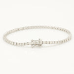 Load image into Gallery viewer, Solitaire Natural Diamond Tennis Bracelet: 14K Solid Gold Stacking Jewellery, Certified Jewelry
