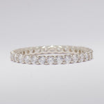 Load image into Gallery viewer, IGI Certified Lab grown Round Diamond Eternity Band: 14K  Solid Gold Stackable Ring
