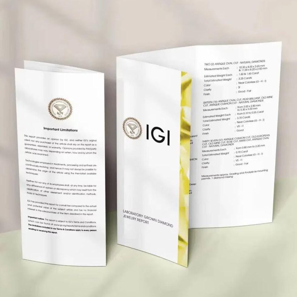 IGI Certified Emerald Cut Halo Lab Grown Diamond Wedding Ring: 14k Solid Gold Split Shank Bridal Jewelry