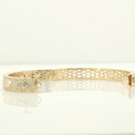 Load image into Gallery viewer, Marquise Diamond Bangle Bracelet: 14K Solid Gold Pave Statement Jewellery, Certified Jewelry
