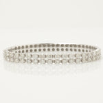 Load image into Gallery viewer, Double Row Natural Diamond Bangle: 14k Solid Gold Statement Jewellery, Certified Jewelry
