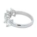 Load image into Gallery viewer, 14k Gold Marquise Natural Diamond Ring: Half Eternity Engagement Stack Band, Certified Jewelry
