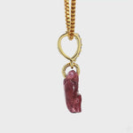 Load and play video in Gallery viewer, Flower Pink Tourmaline Diamond Pendant Necklace
