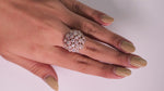 Load and play video in Gallery viewer, Floral Dome Diamond Ring
