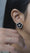 Load and play video in Gallery viewer, Onyx Flower Diamond Stud Earrings
