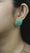 Load and play video in Gallery viewer, Oval Green Gemstone Halo Diamond Earrings

