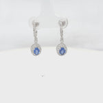 Load and play video in Gallery viewer, Sapphiree Drop Diamond Dangle Earrings
