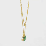 Load and play video in Gallery viewer, Layered Emerald Diamond Necklace
