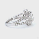 Load and play video in Gallery viewer, Emerald Cut Halo lab grown Diamond Ring
