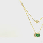 Load and play video in Gallery viewer, Layered Emerald Diamond Necklace
